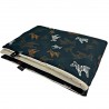 Medium Blanket 75x100cm Latte Follow the Zebra - Velvet