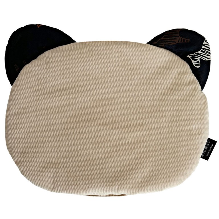 Teddy Pillow Latte Follow the Zebra - Velvet