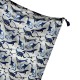 Bamboo Swaddle 100x120cm with fringes Navy Dreaming Dino