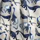 Bamboo Swaddle 100x120cm with fringes Navy Dreaming Dino