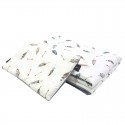 Preschooler Set Blanket 100x130cm + Pillow 40x60 Velvet Grey Pure