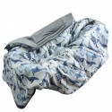 Car Seat Blanket Dark Grey Dreaming Dino