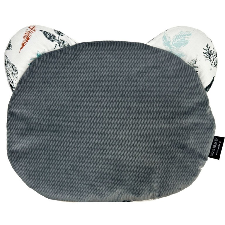 Teddy Pillow Dark Grey Goldenprint - Velvet