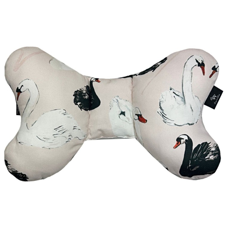 Shock-Absorbent Pillow Silver Swans - Velvet
