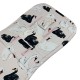 Stroller Pad Sepia Rose Swans - Velvet