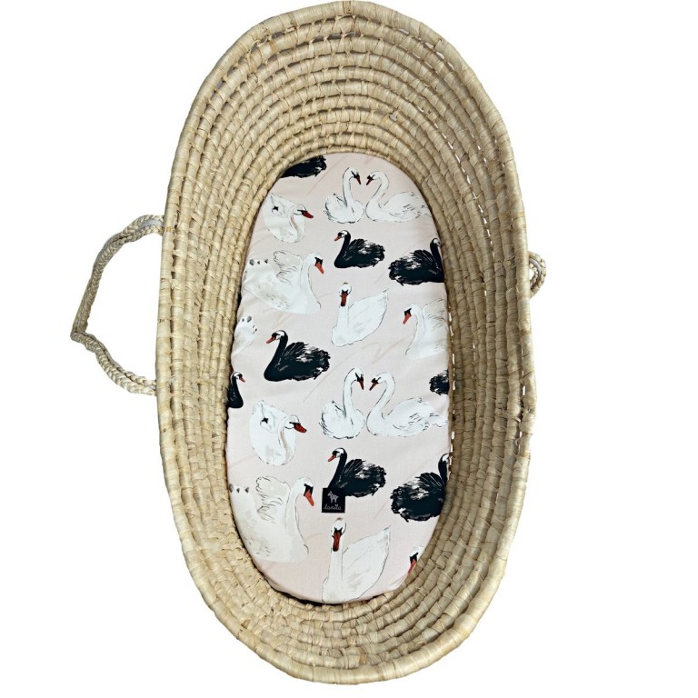 Bedsheet 35x75cm Swans