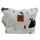 Cosmetic Bag Set Swans S and L