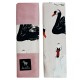 NOWY Baby Set Pad + Pillow + Cover Sepia Rose Swans - Velvet