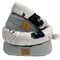 Container Set Navy Silver Swans S and M