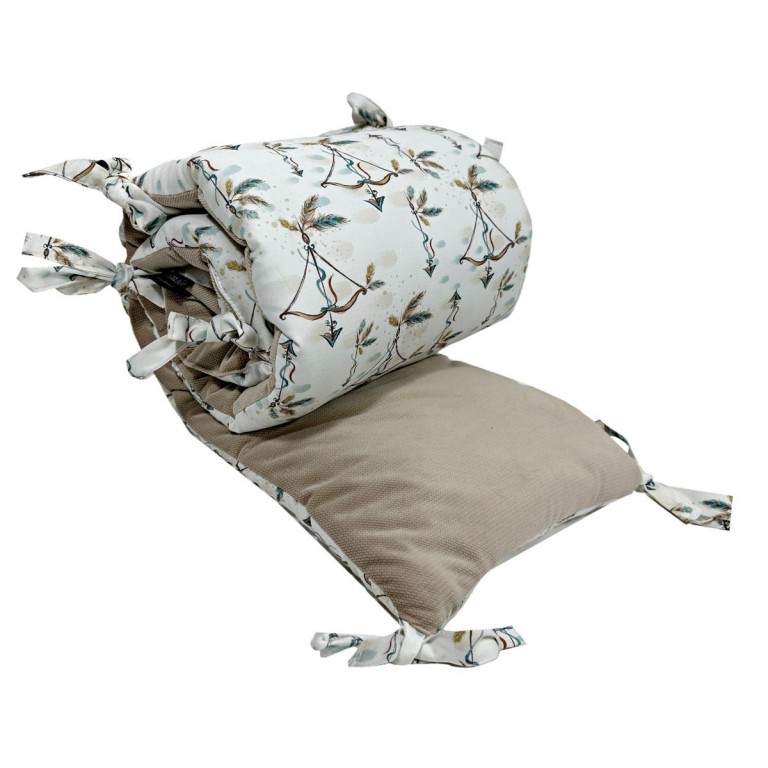 Bed Bumper 60x120cm - Velvet Latte Indiana