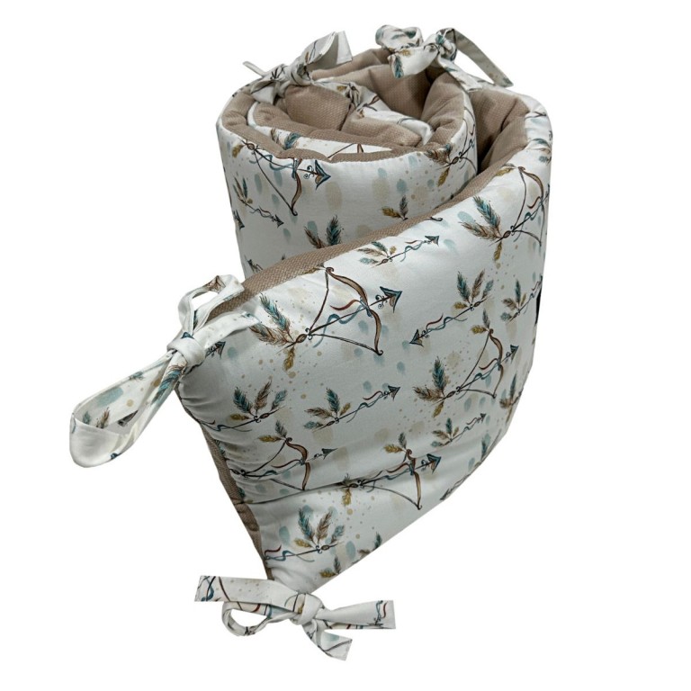 Bed Bumper 60x120cm - Velvet Latte Indiana