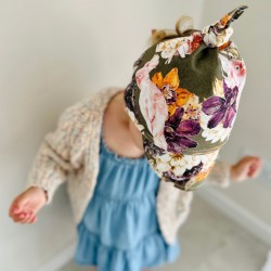 Bawełniana chusta z daszkiem Hello Parrots