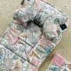 NOWY Baby Set Pad + Pillow + Cover Sepia Rose Vintage Meadow - Velvet
