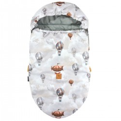 NEW Spring Stroller Bag S/M (0-1 year) Silver Up in the Air Velvet