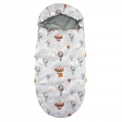 NEW Spring Stroller Bag Silver Up in the Air Velvet L/XL (1-3 years)