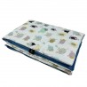 Preschooler Blanket 100x130cm Blue Cotton Sheep - Velvet Preschooler Blanket 100x130cm Blue Cotton Sheep - Velvet
