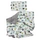 Baby Set Medium Blanket Velvet 75x100cm + Pillow 25x40cm Velvet Lavender Cotton Sheep