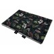 Preschooler Blanket Light 100x130 Cloud Grey Tropical Jungle - Velvet