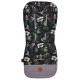 NOWY Baby Set Pad + Pillow + Cover + Strap Cloud Grey Tropical Jungle- Velvet