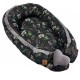 Baby Nest Cloud Grey Tropical Jungle - Velvet