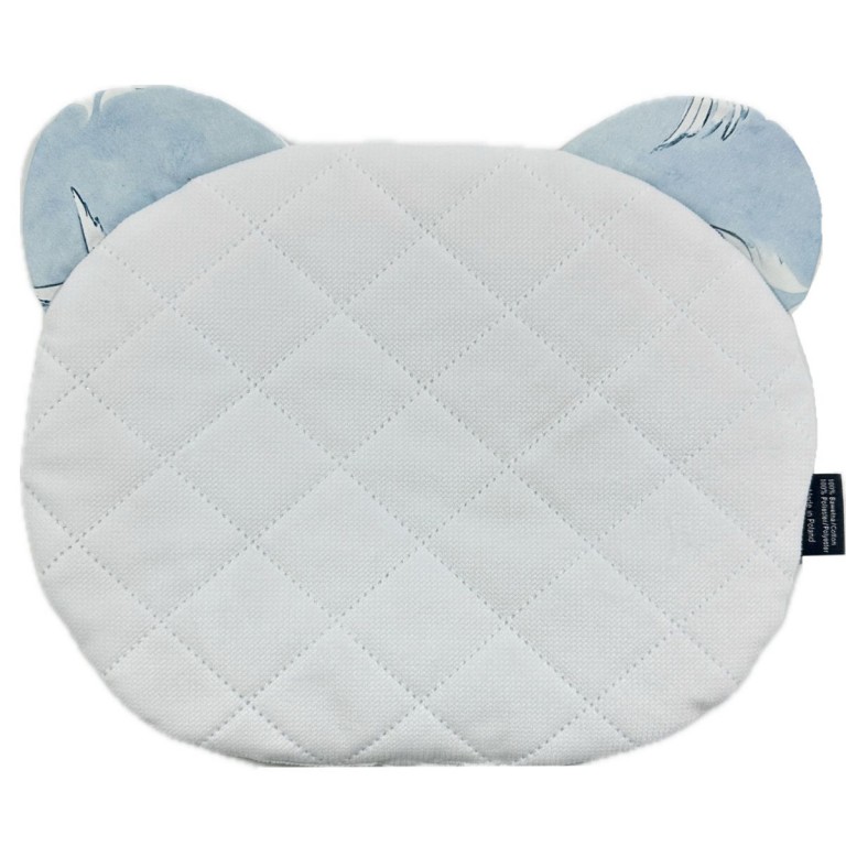 Teddy Pillow White Angel Wings - Velvet
