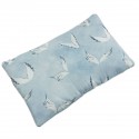 Medium Bed Pillow 25x40 Blue Angel Wings - Velvet