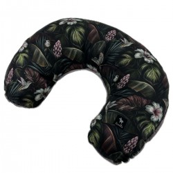 Breastfeeding Pillow Cloud Grey Tropical Jungle - Velvet