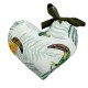 Baby Set Limit Newborn Light Blanket 75x100cm + Pillow 25x40cm Wafel Green Tukan + Heart