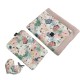 Baby Set Limit Newborn Blanket 60x70cm + Pillow 20x30cm Wafel Grapefruit Rose Lucy Bloom + Heart