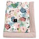 Baby Set Limit Newborn Blanket 60x70cm + Pillow 20x30cm Wafel Grapefruit Rose Lucy Bloom + Heart