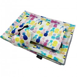 Baby Set Limit Newborn Light Blanket 75x100cm + Pillow 25x40cm Wafel Grey Neonfruit + Heart