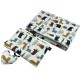 Baby Set Limit Newborn Blanket 75x100cm + Pillow 25x40cm Velvet Silver In the Zoo + Heart