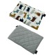 Baby Set Limit Newborn Blanket 75x100cm + Pillow 25x40cm Velvet Silver In the Zoo + Heart