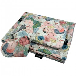 Baby Set Limit Newborn Light Blanket 60x70cm + Pillow 20x30cm Wafel Grey Lucy Bloom + Heart