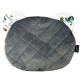 Baby Set Limit Newborn Blanket 60x70cm + Teddy Pillow Velvet Dark Grey Funfair + Heart