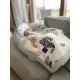 Baby Set Limit Newborn Blanket 60x70cm + Pillow Teddy Wafel Mint Mandala Birds + Heart