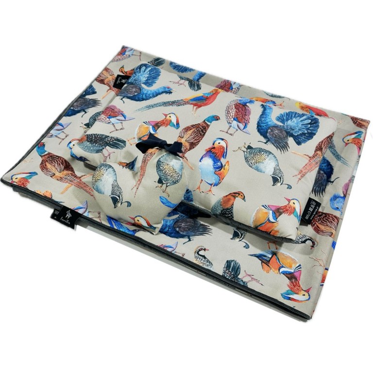 Zestaw Limit Kocyk letni 75x100cm + Poduszka 25x40cm Velvet Dark Grey Aviarium + Serce