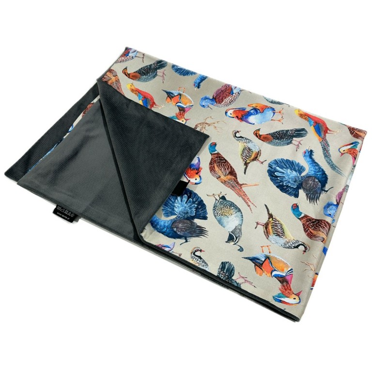 Zestaw Limit Kocyk letni 75x100cm + Poduszka 25x40cm Velvet Dark Grey Aviarium + Serce