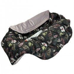 Car Seat Blanket Cloud Grey Tropical Jungle