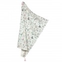 Cotton Swaddle with Fringes Tender Friends 75x100cm