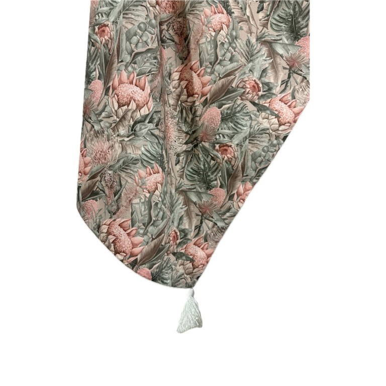 Cotton Swaddle with Fringes Botanic 75x100cm