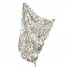 Cotton Swaddle with Fringes Vintage Meadow 75x100cm