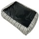 DOG BED BLACK&WHITE - LARGE