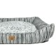 DOG BED BLACK&WHITE - LARGE