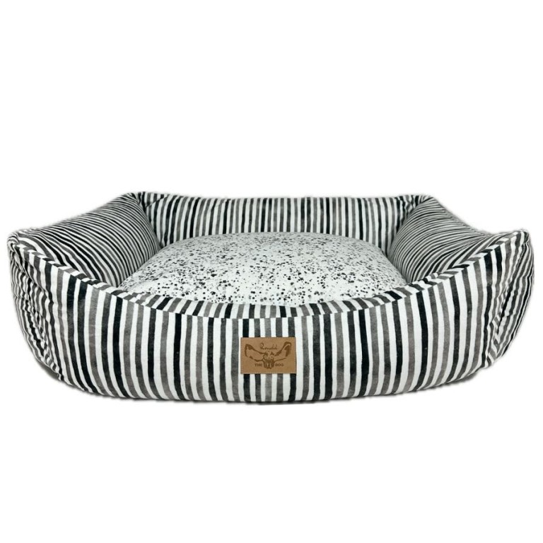 DOG BED BLACK&WHITE - MEDIUM