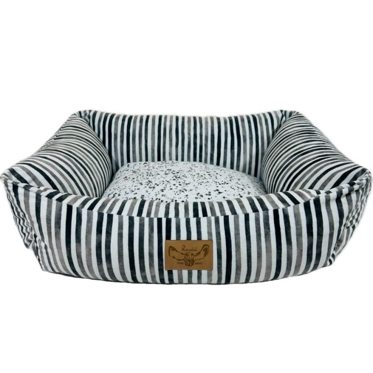 DOG BED BLACK&WHITE - SMALL