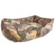 DOG BED ORANGE FLOWER - MEDIUM