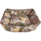 DOG BED ORANGE FLOWER - MEDIUM