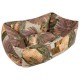 DOG BED ORANGE FLOWER - SMALL
