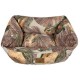 DOG BED ORANGE FLOWER - SMALL